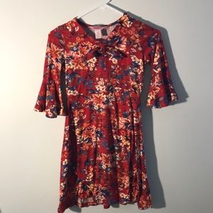A floral red dress!